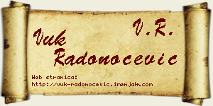 Vuk Radonoćević vizit kartica